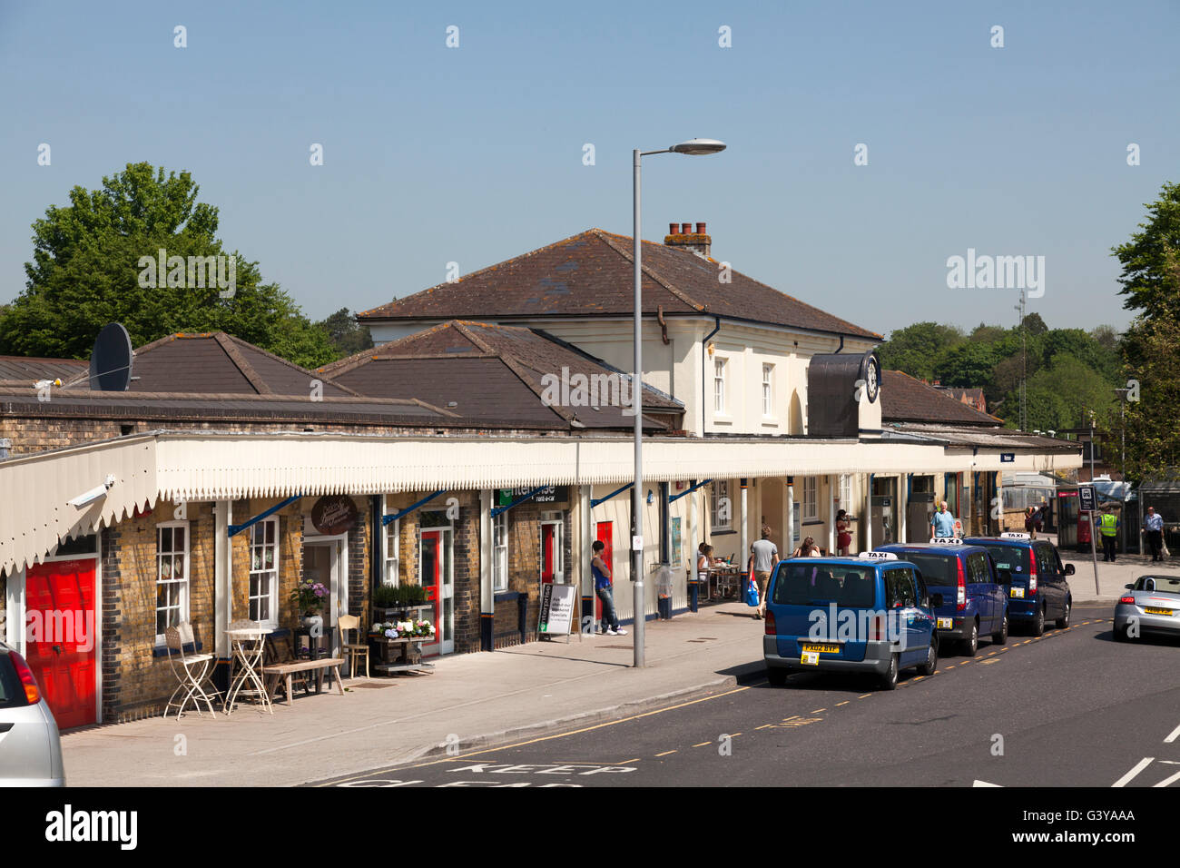 Railway station, Winchester, Hampshire, England, United Kingdom, Europe Stock Photo