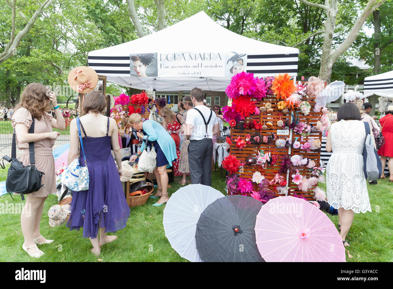 New York, NY USA - June 11, 2016: Atmosphere during 11th Jazz age lawn ...
