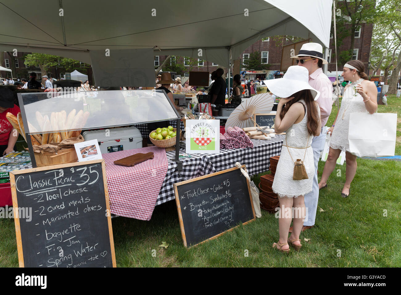 New York, NY USA - June 11, 2016: Atmosphere during 11th Jazz age lawn ...