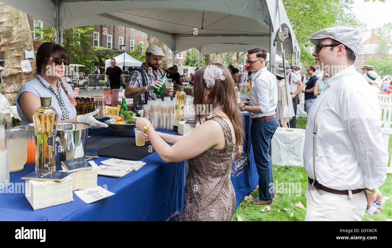 New York, NY USA - June 11, 2016: Atmosphere during 11th Jazz age lawn ...