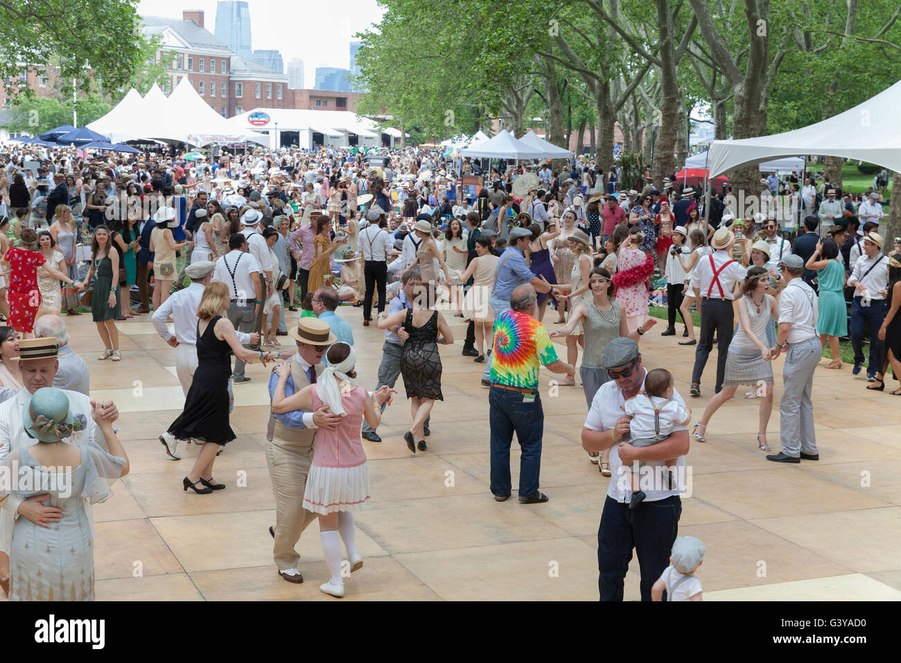 New York, NY USA - June 11, 2016: Atmosphere during 11th Jazz age lawn ...