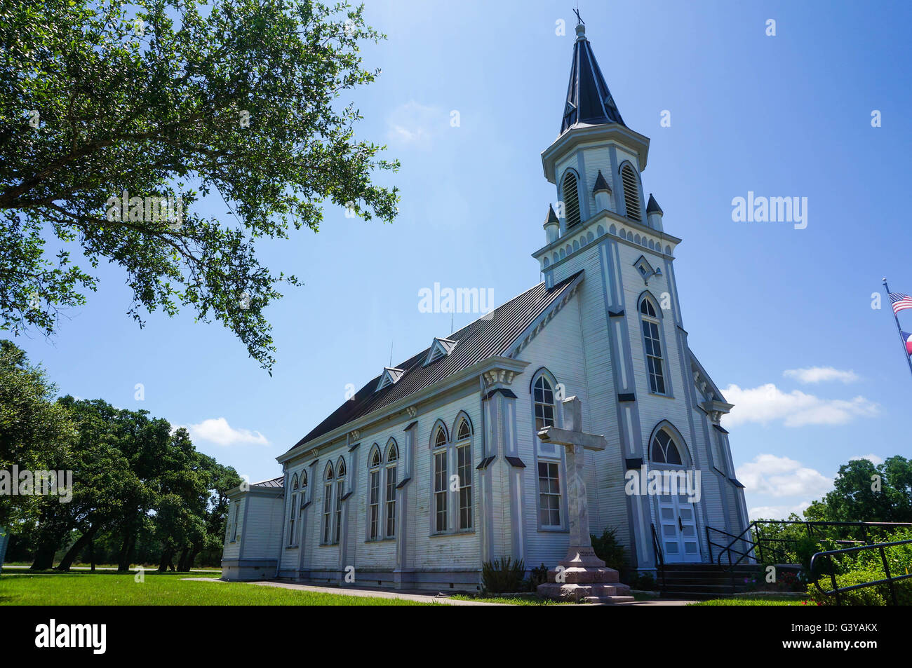A beautiful German Catholic church building, built in the 1800's Stock
