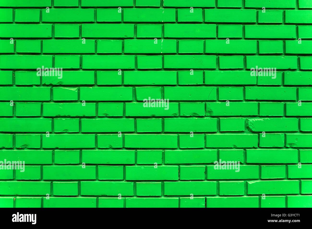 Green exterior brick wall texture, urban background Stock Photo - Alamy