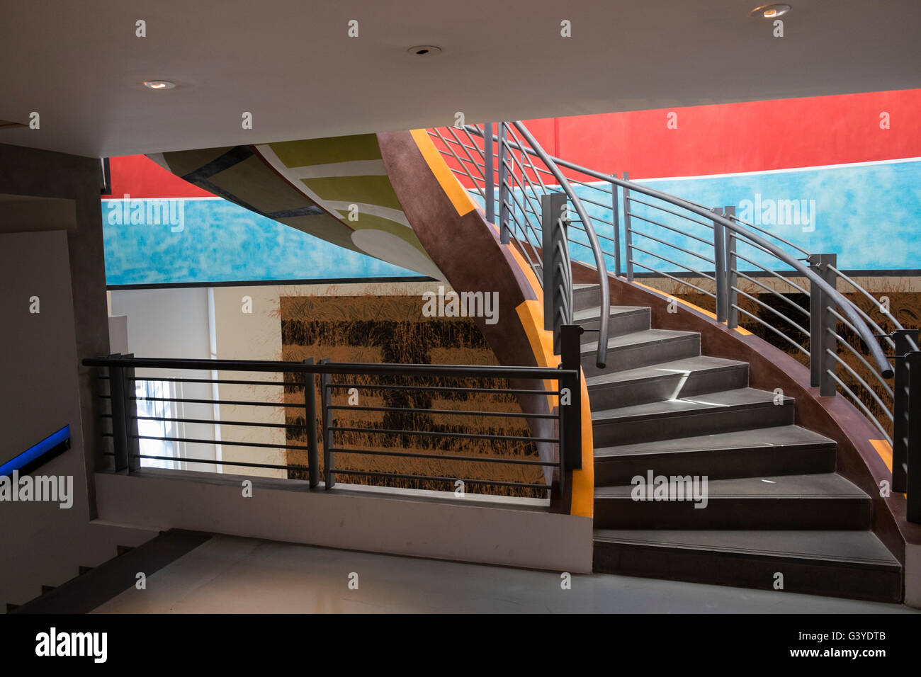 Spiral staircase,in the Museum of Modern and Contemporary Art (Musée d ...