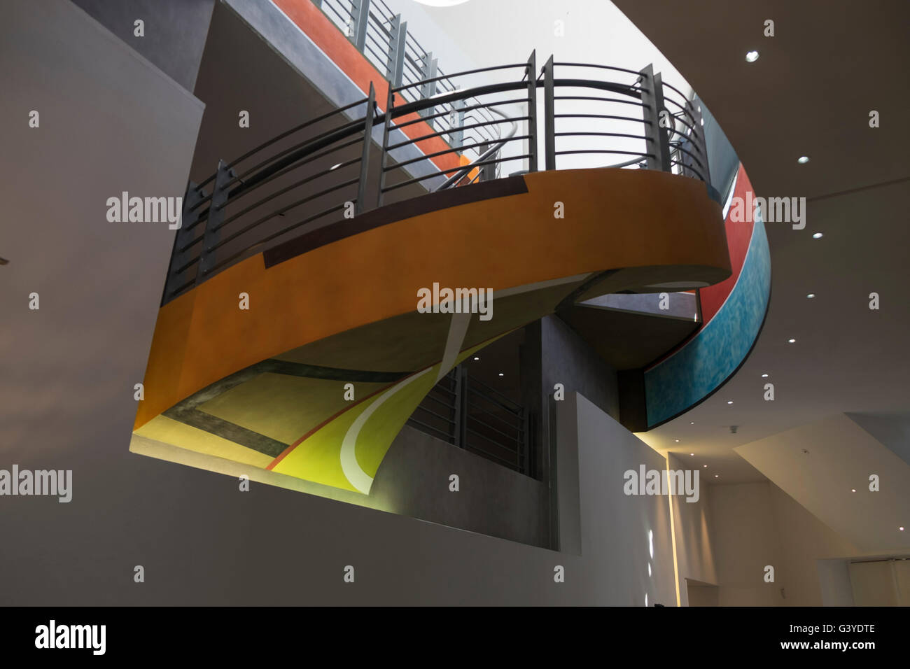 Spiral staircase,in the Museum of Modern and Contemporary Art (Musée d ...