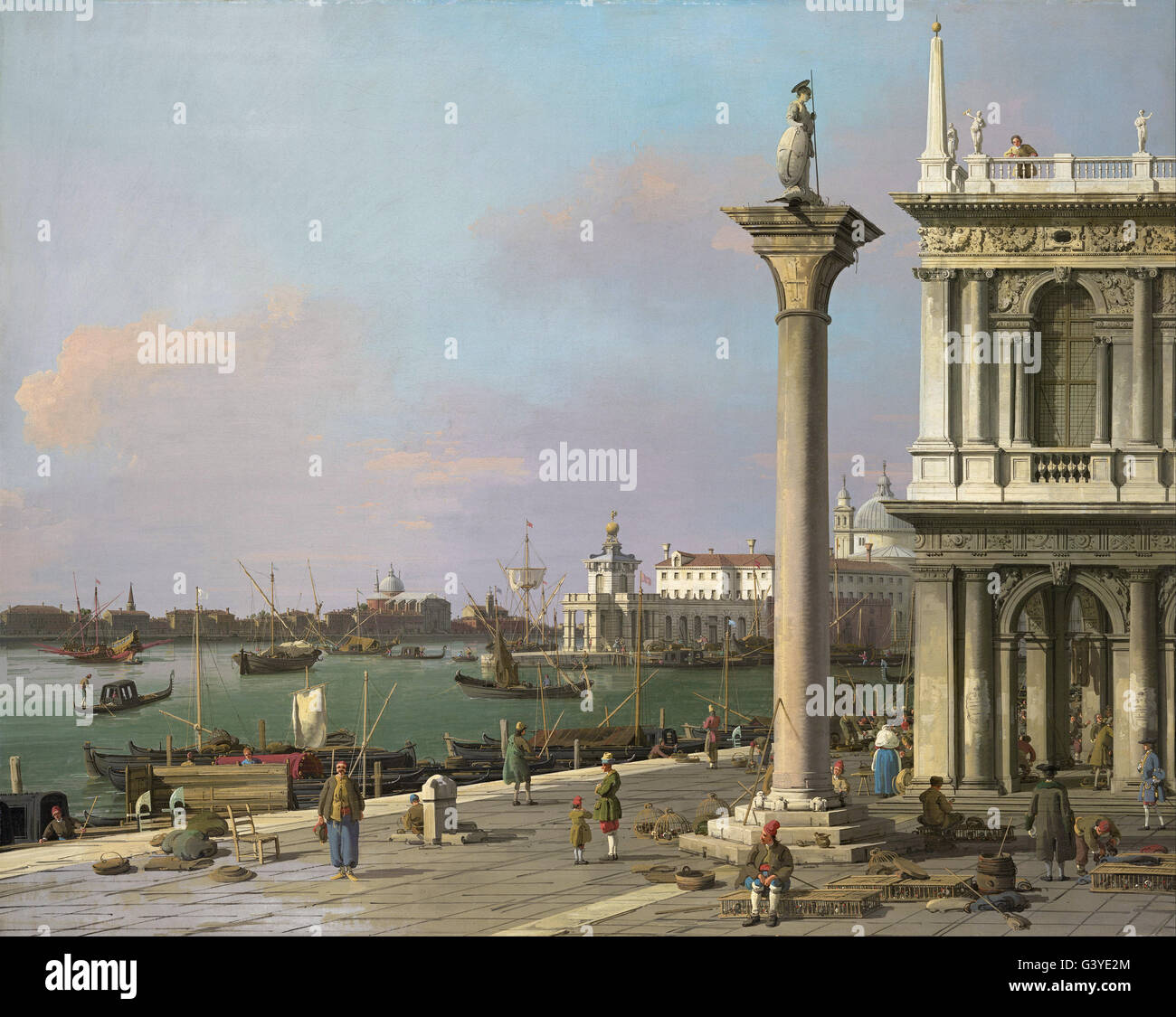 Canaletto - Bacinodi S.Marco From the Piazzetta Stock Photo