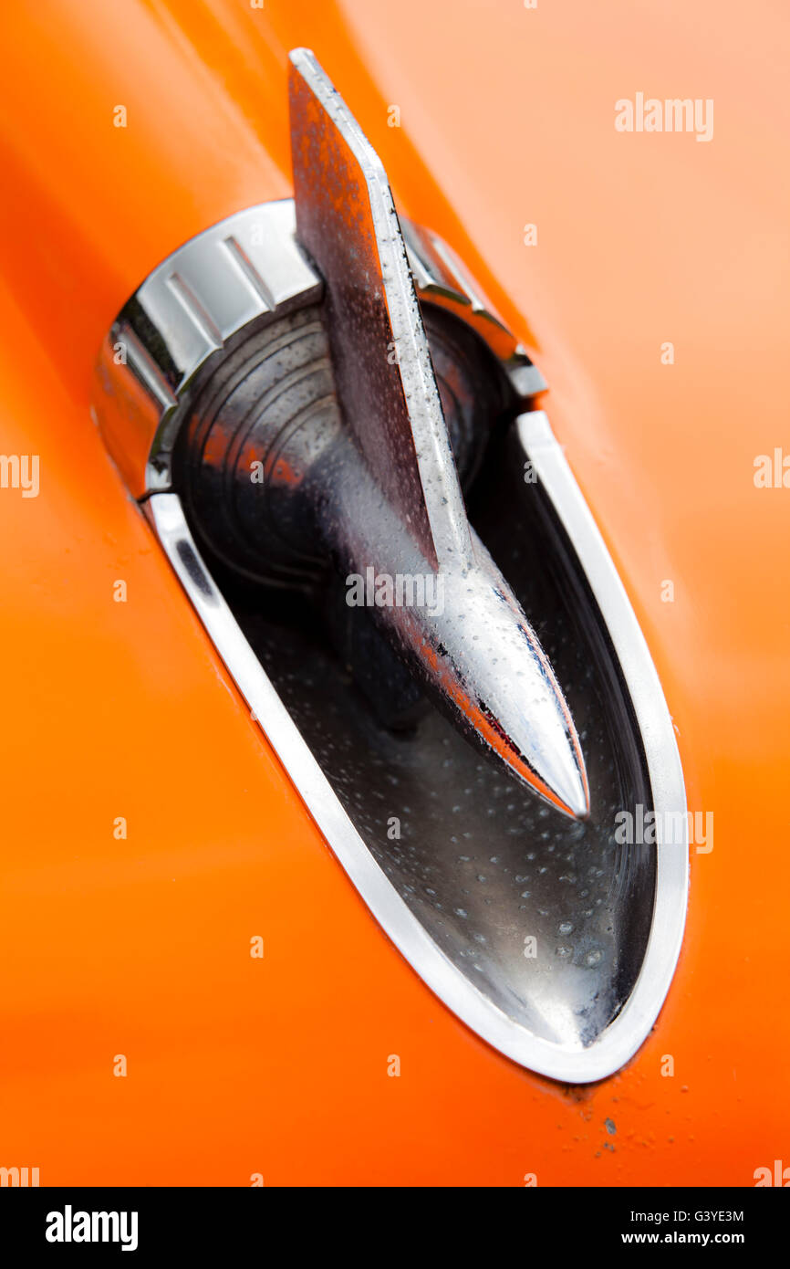 Classic and Vintage cars - Marques and logos and details Stock Photo