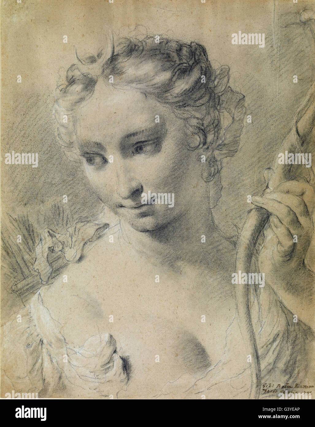 Giovanni Battista Piazzetta - Diana Stock Photo