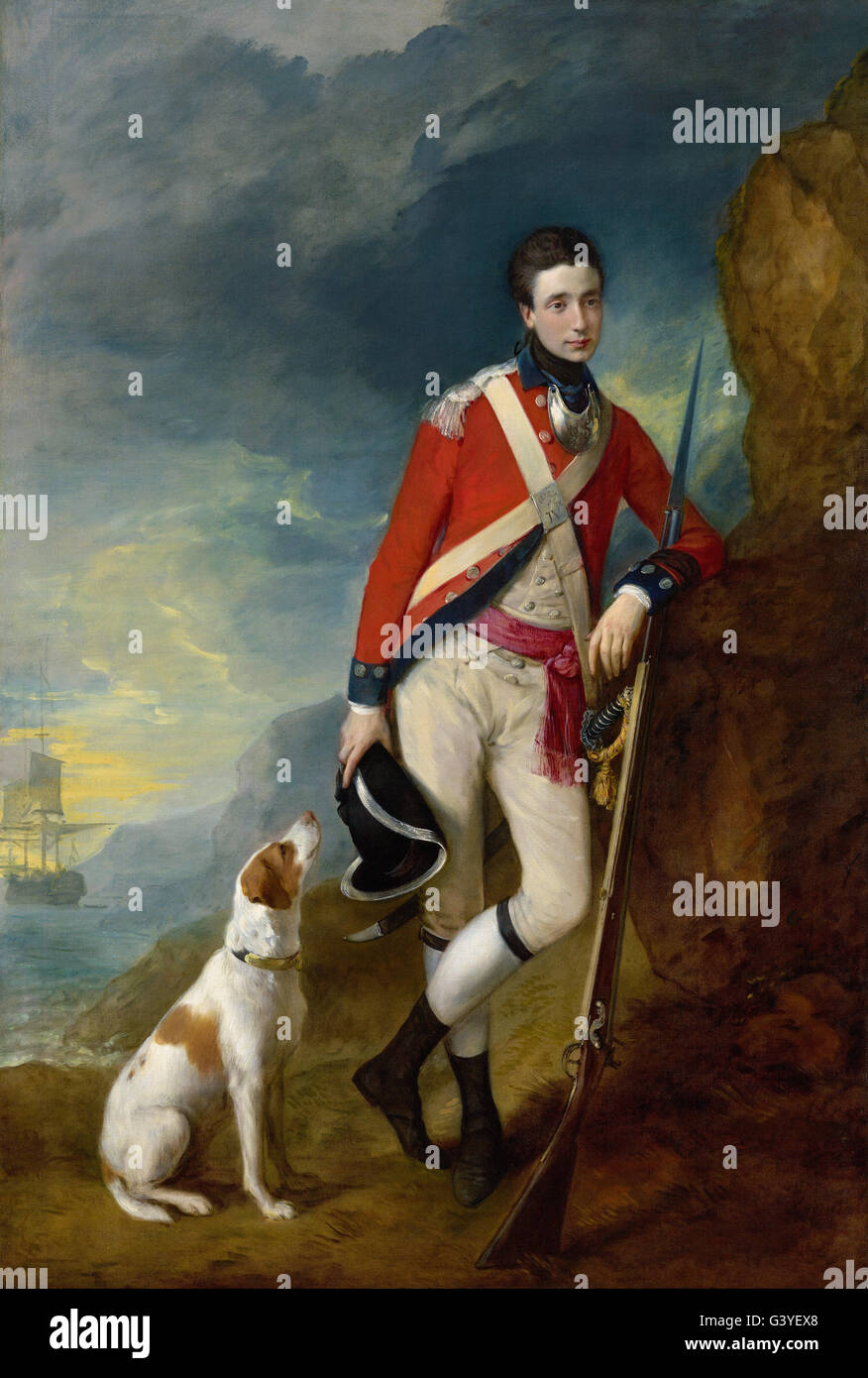 Thomas Gainsborough - An officer of the 4th Regiment of Foot Stock Photo