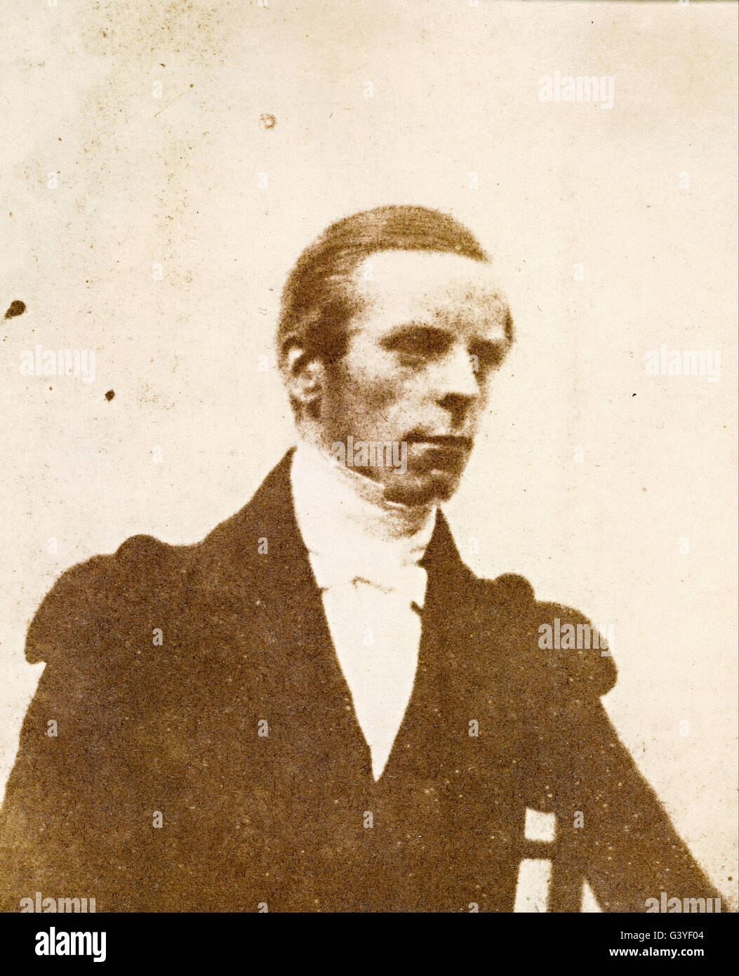 William Henry Fox Talbot - No title (Portrait of a man) Stock Photo