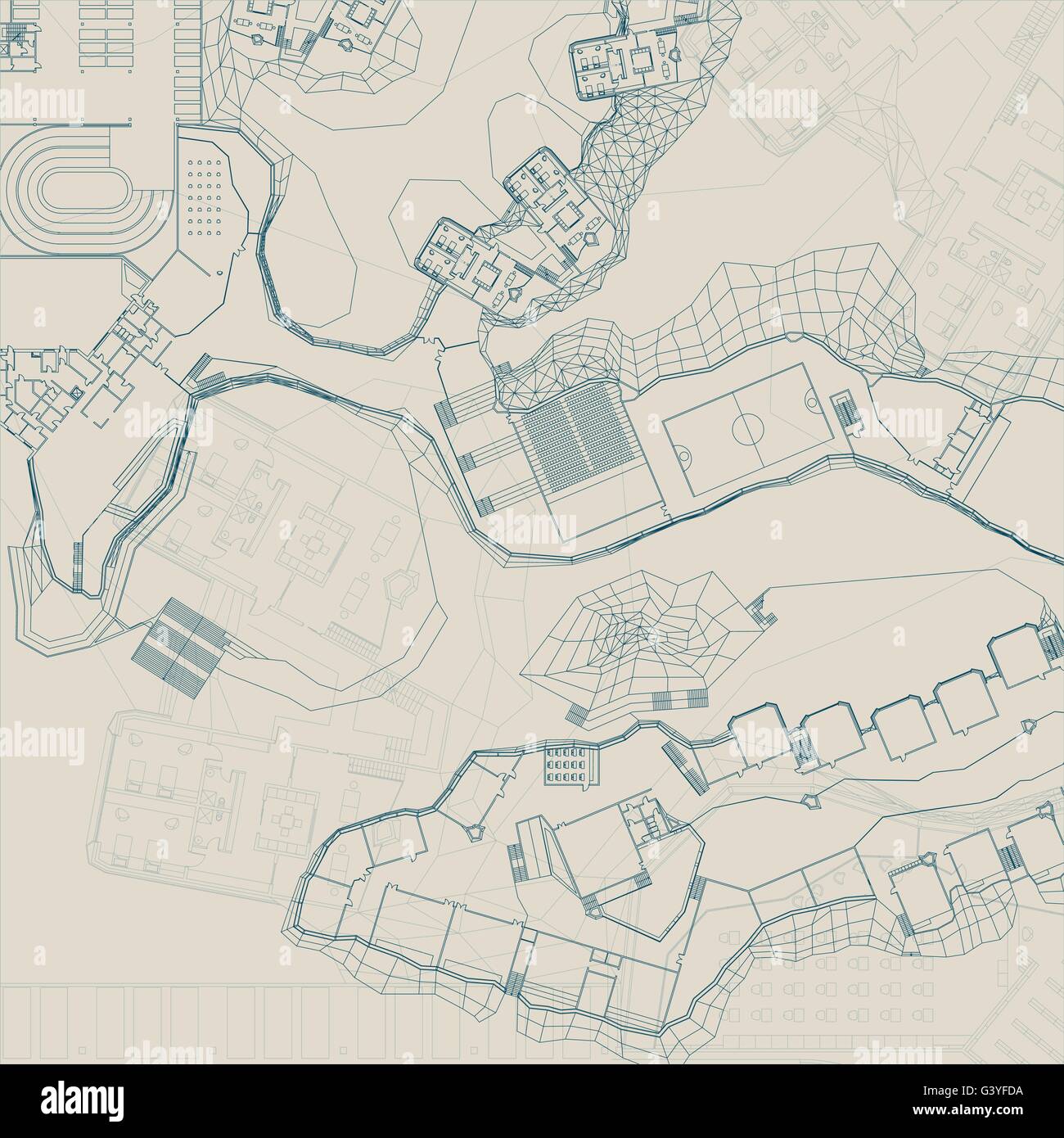 Architectural and engineering blueprint Stock Vector Image & Art Alamy