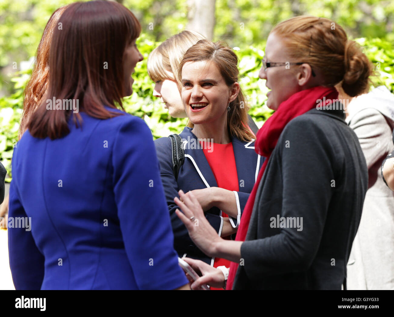 Previously unreleased photo dated 12/05/15 of Labour MP Jo Cox, who has been shot in Birstall near Leeds, an eyewitness said. Stock Photo
