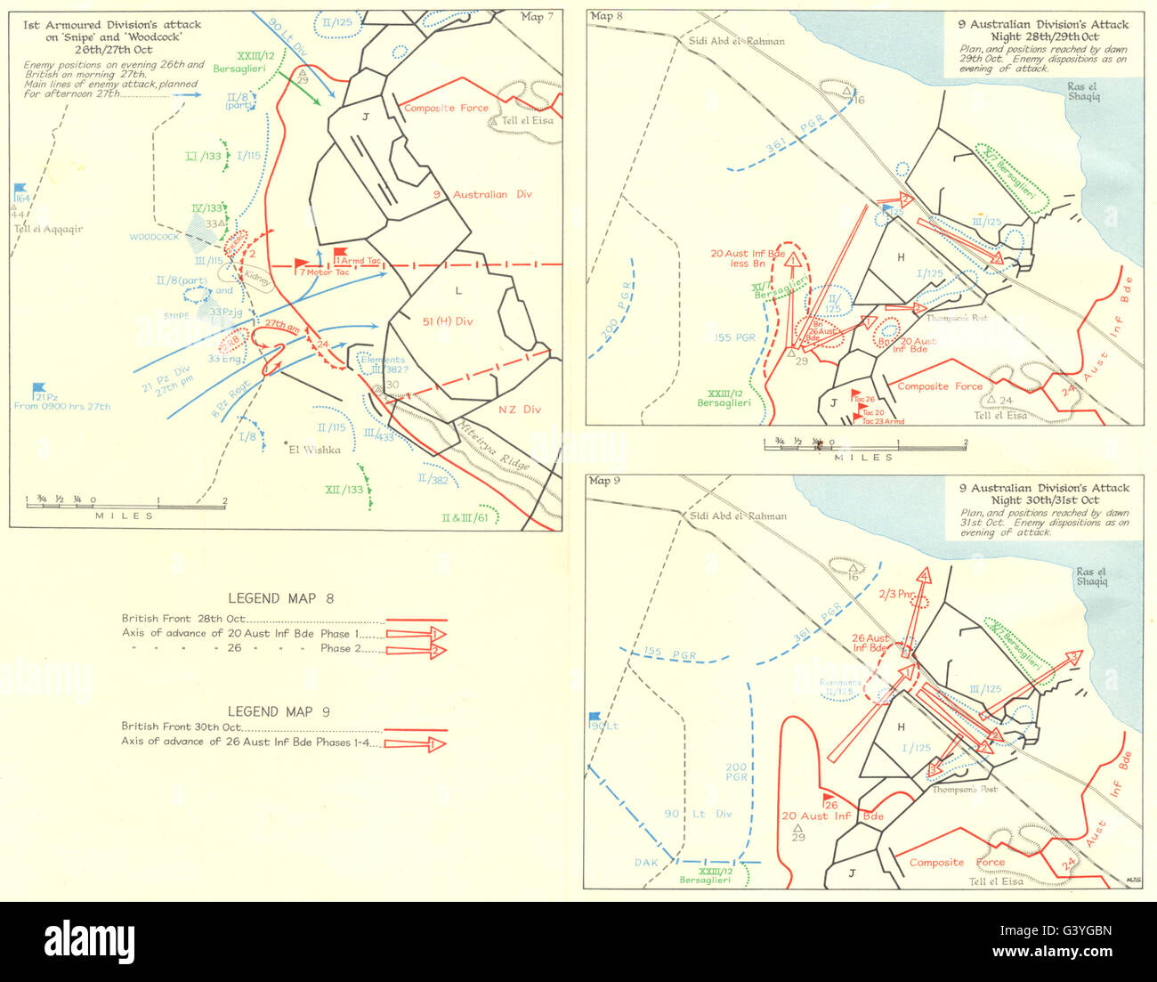 El alamein 1942 map hi-res stock photography and images - Alamy