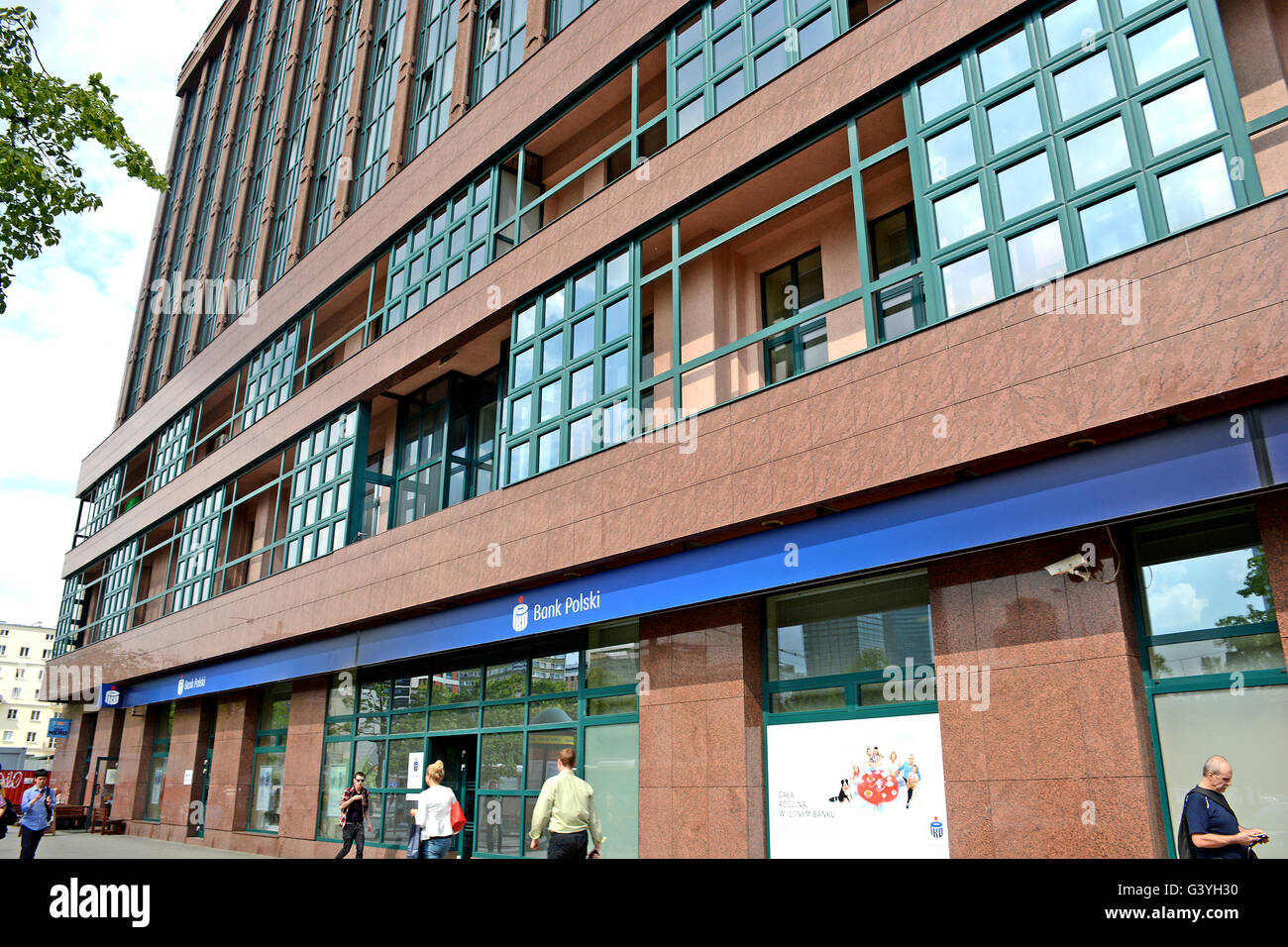 Bank Polski Warsaw Poland Stock Photo Alamy