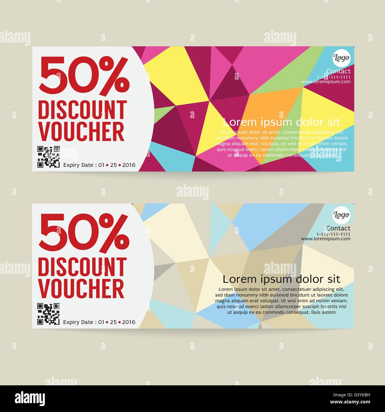 Premium Vector  Coupon mockup with 50 percent off discount