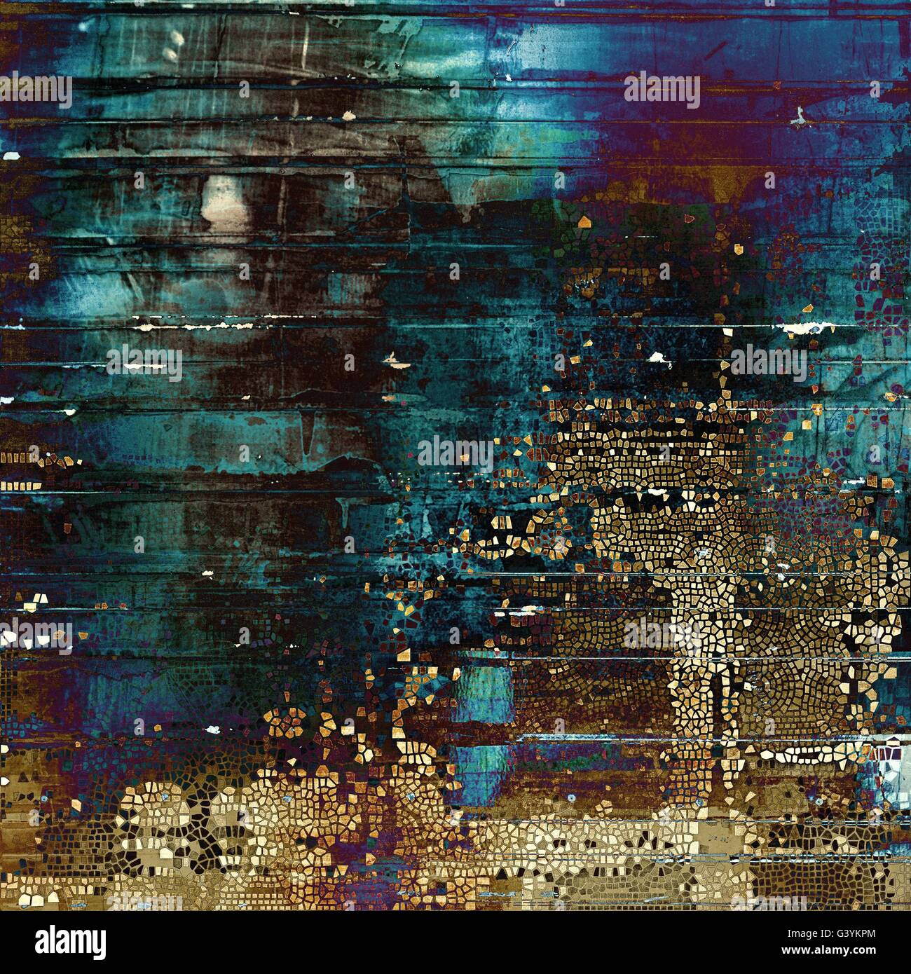 Retro colorful background or creative old style texture with Stock