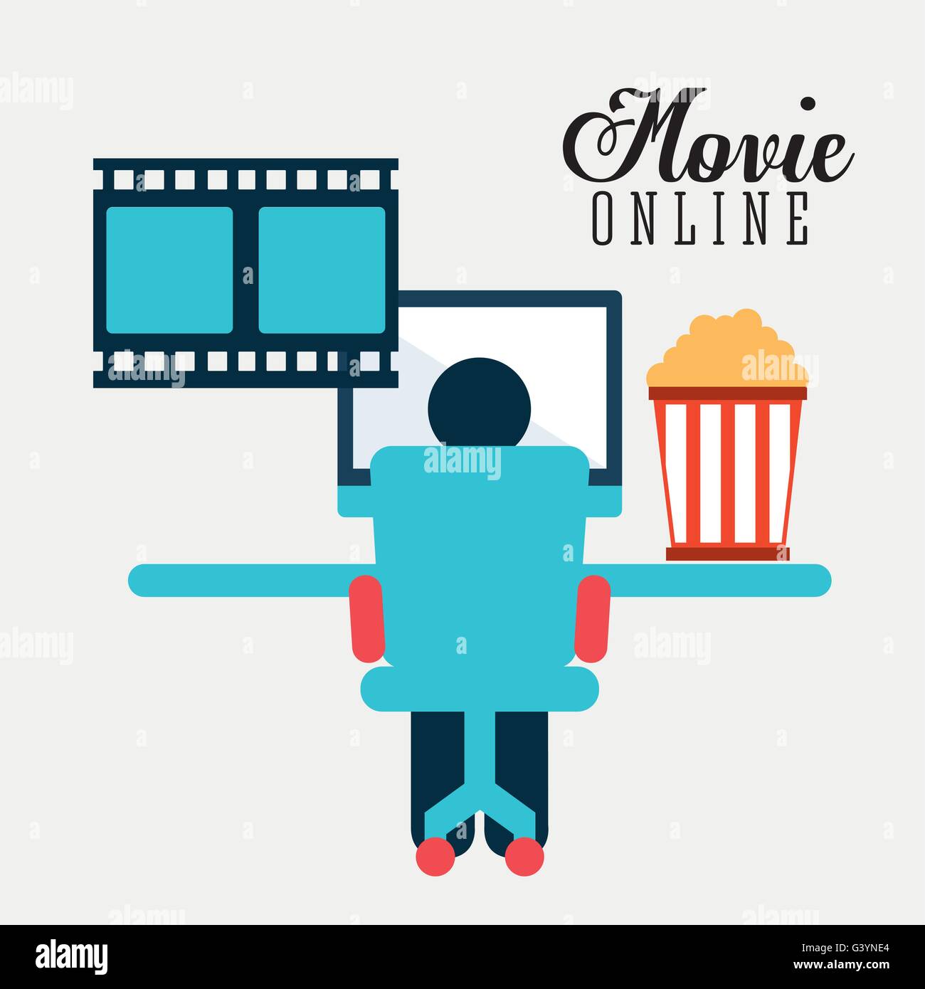 movie online design Stock Vector Image & Art Alamy