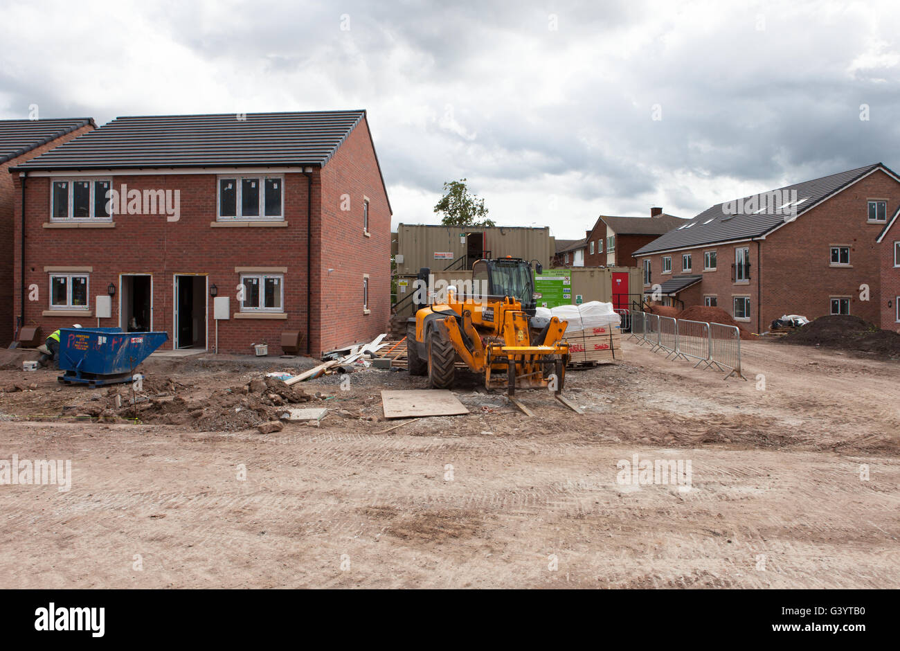 Affordable housing developments in Widnes and Runcorn built for rent and purchase by a Housing Association. Stock Photo
