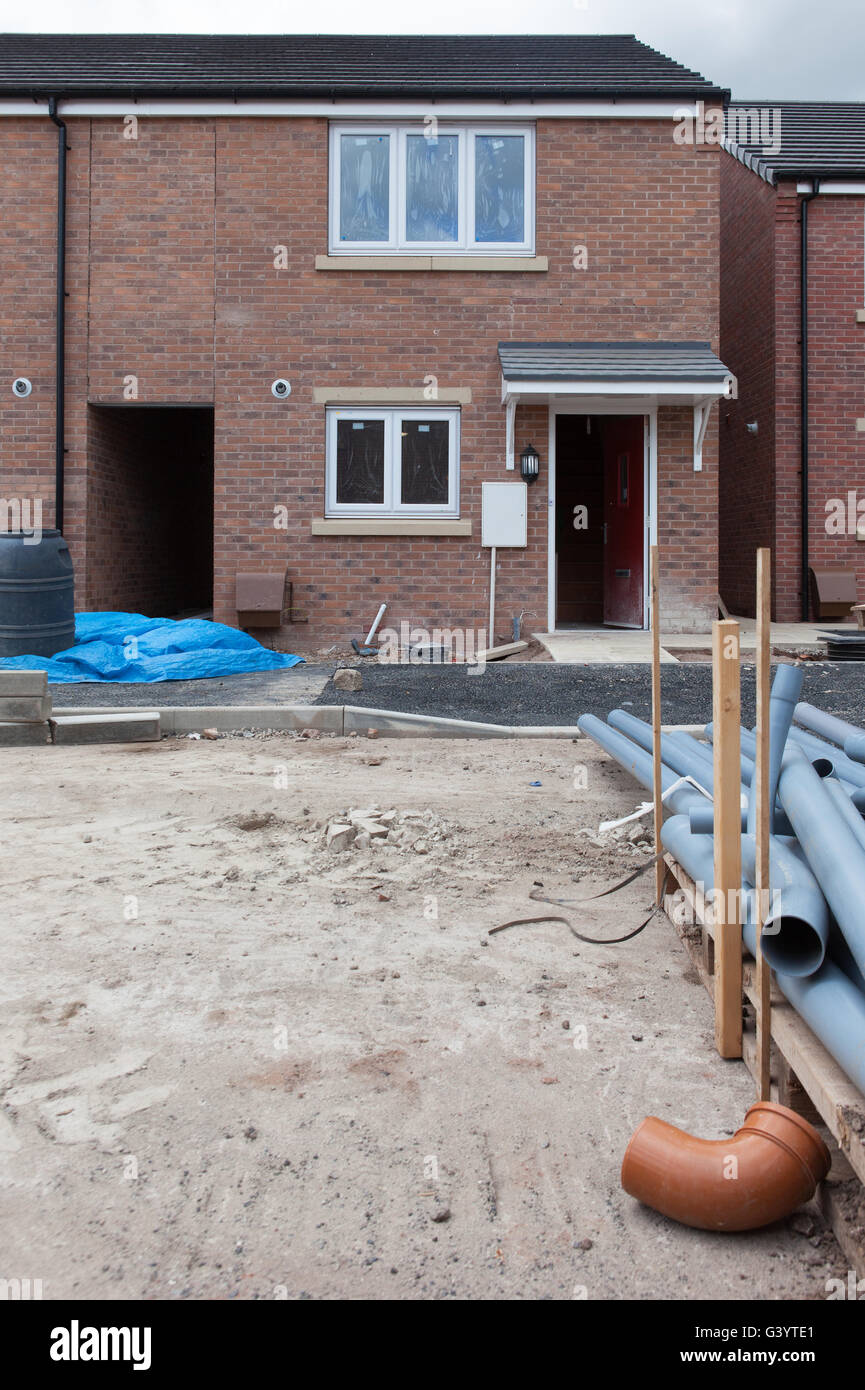Affordable housing developments in Widnes and Runcorn built for rent and purchase by a Housing Association. Stock Photo