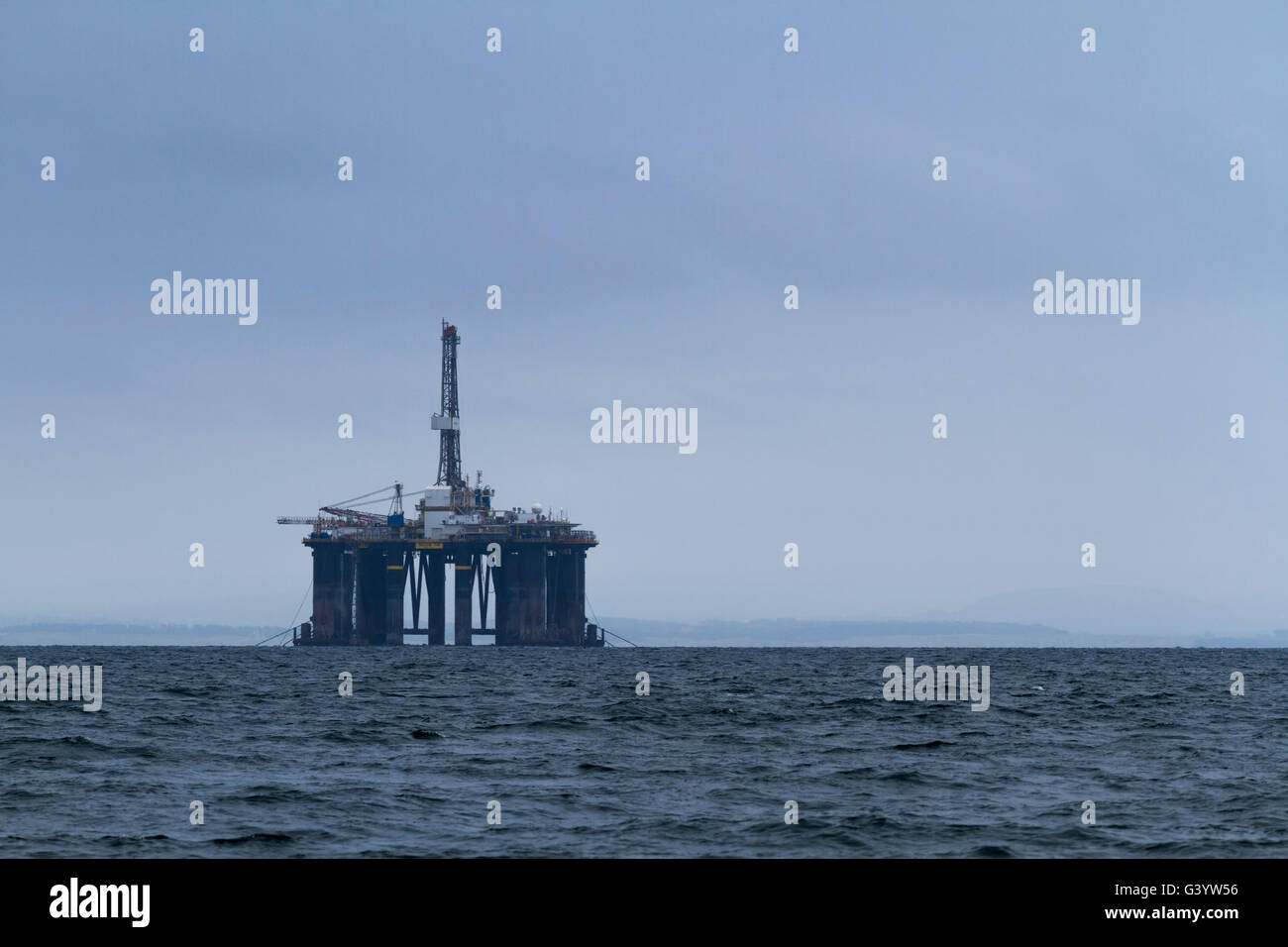 Sedco 714 drilling rig Stock Photo