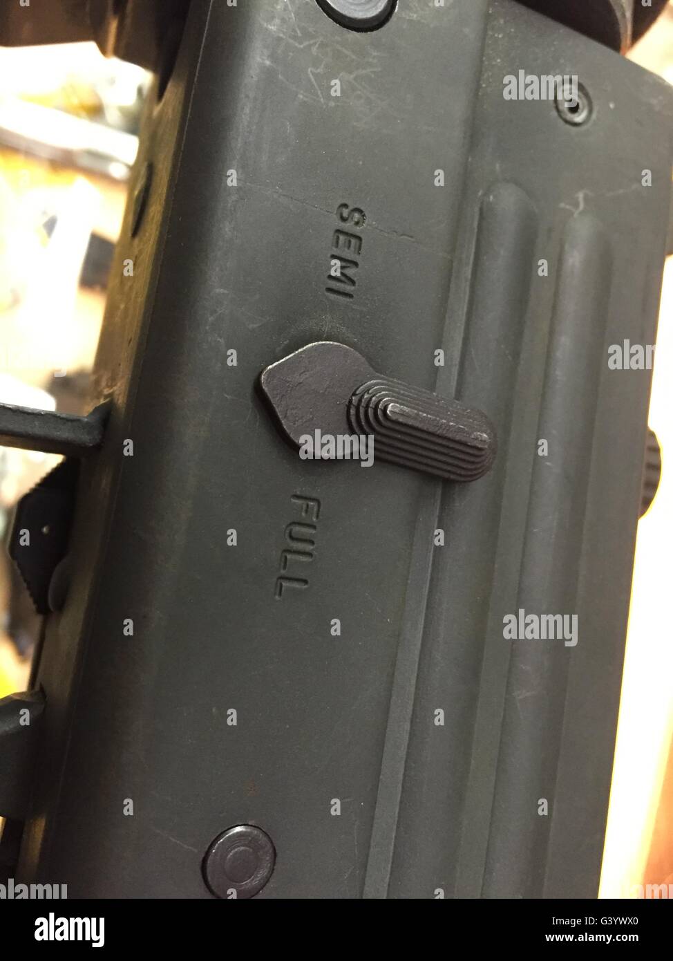 Selector Switch on a Mac10 gun Stock Photo Alamy