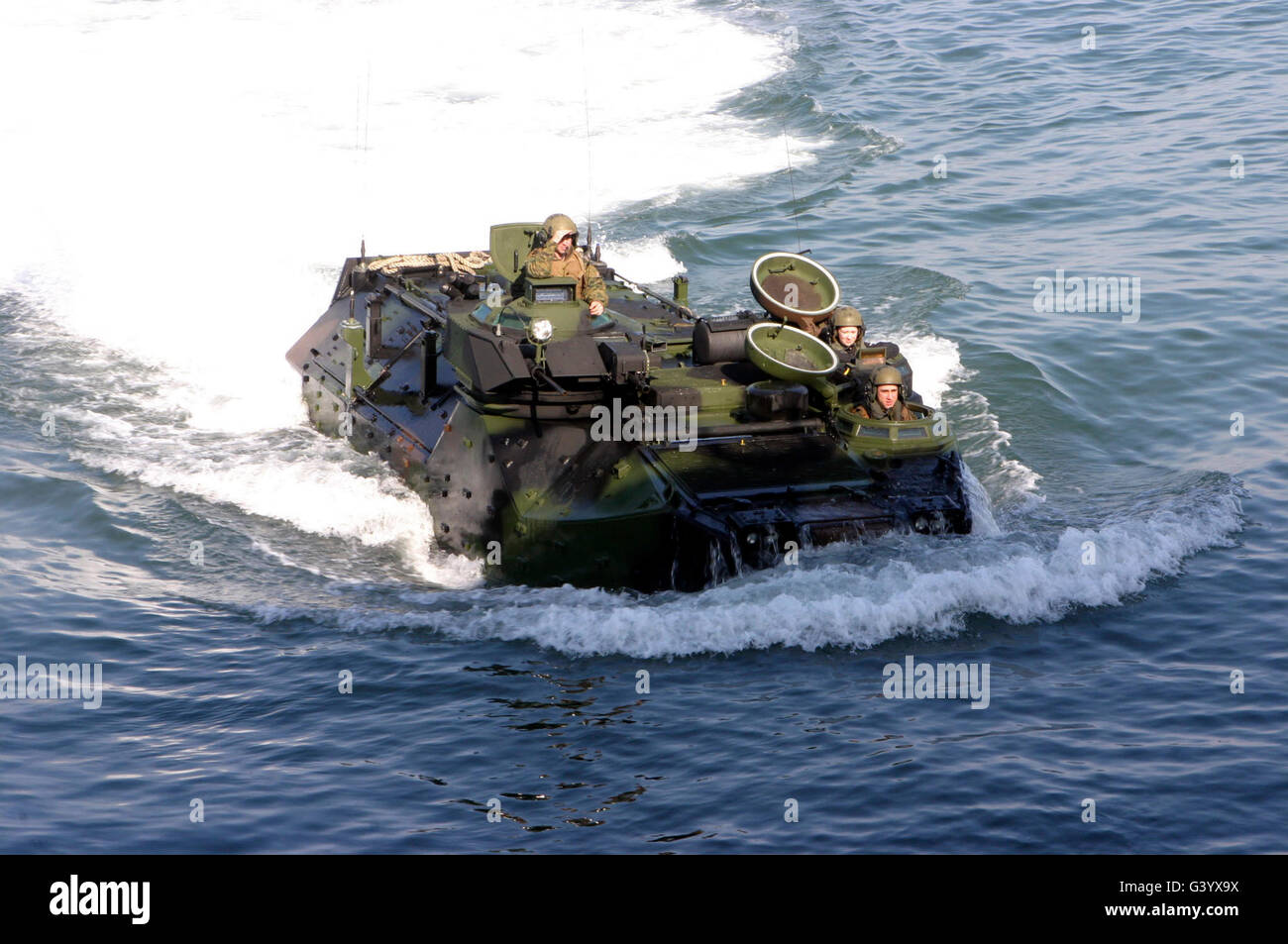 An amphibious assault vehicle. Stock Photo
