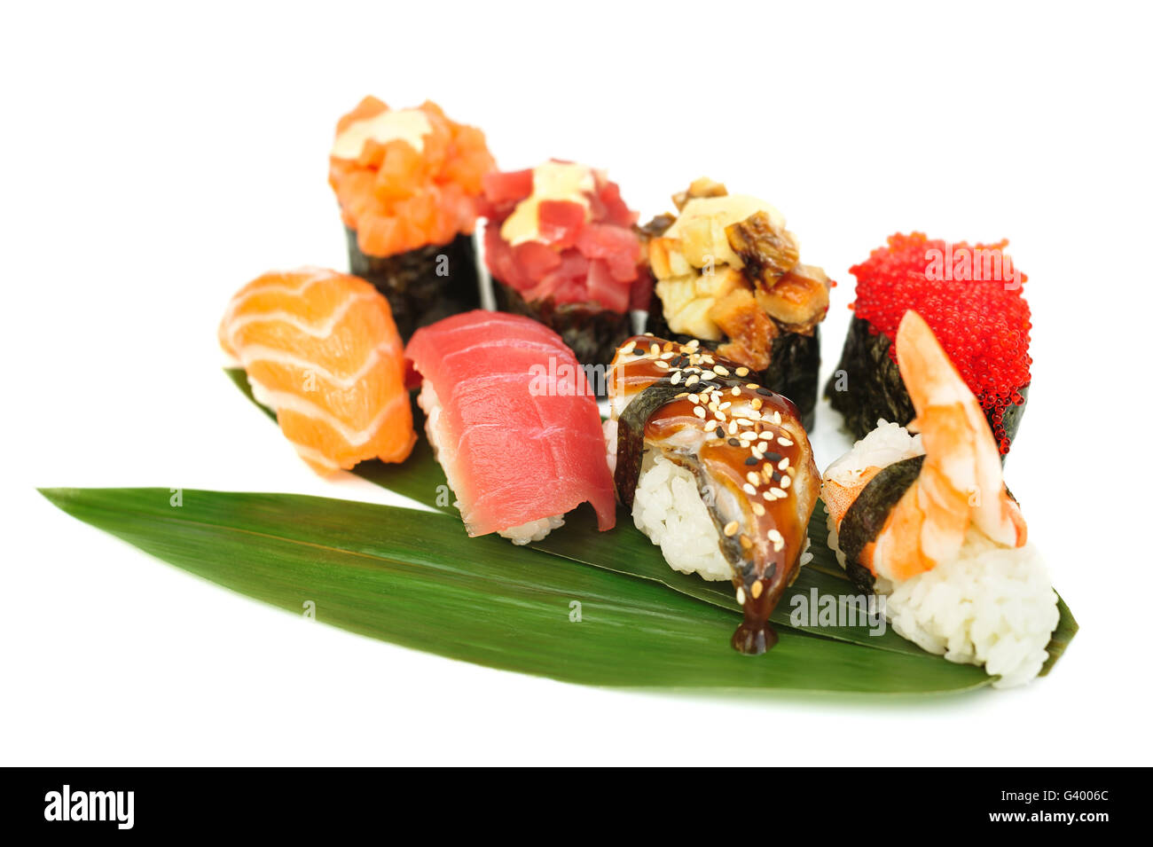 Set futomaki sushi rolls Cut Out Stock Images Pictures Alamy