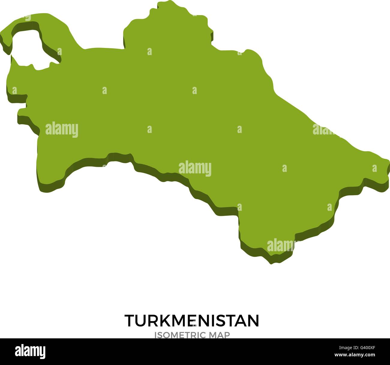 Turkmenistan political map capital ashgabat hires stock photography