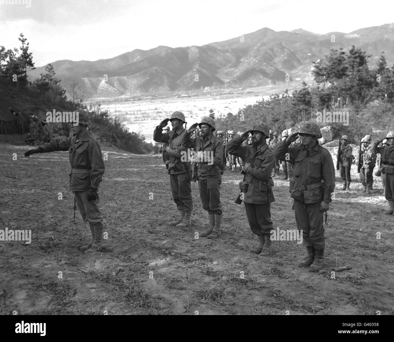 Marines of the 5th Marine Regiment in Korea Stock Photo Alamy
