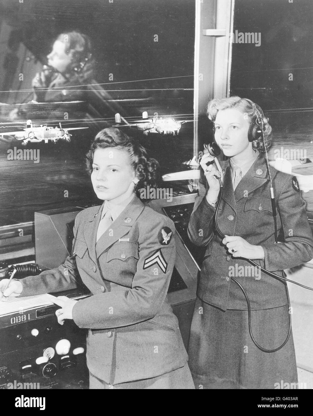 Women's Army Corps, Randolph Field, Texas, 1944. Stock Photo