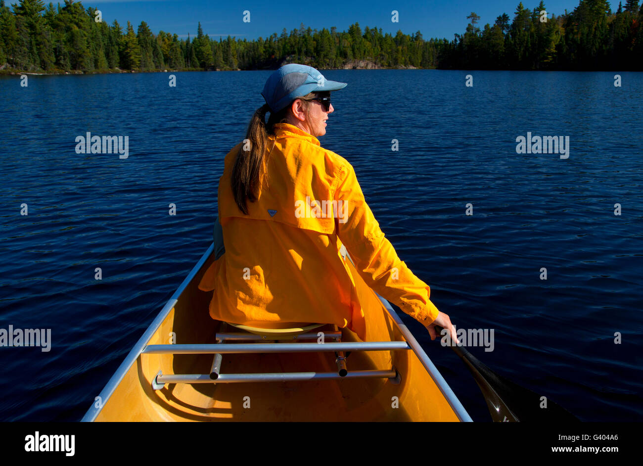 Canoeing on South Hegman Lake, Boundary Waters Canoe Area Wilderness