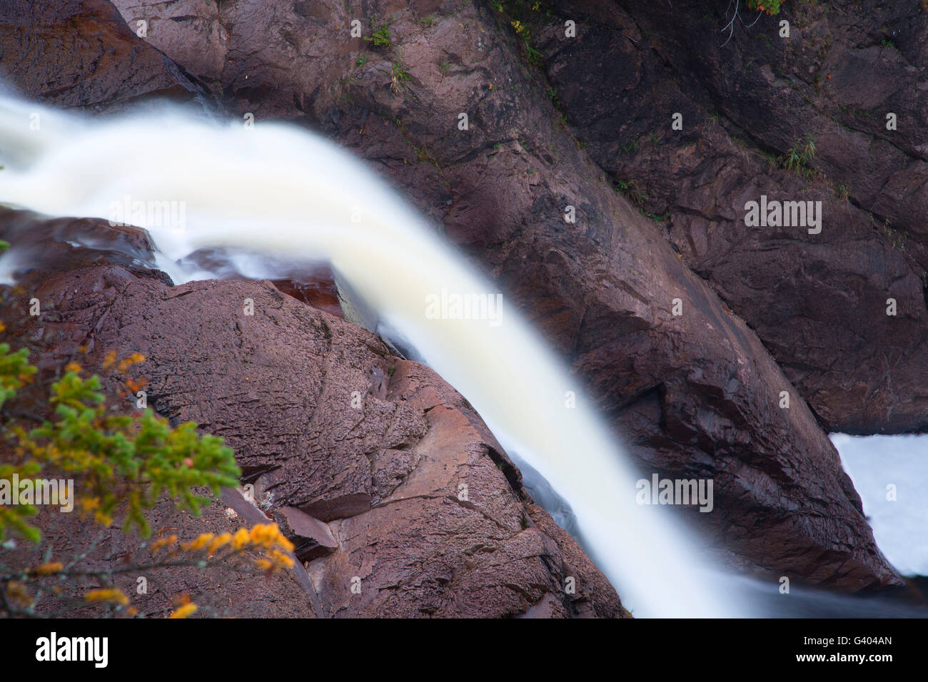 High Falls along Superior Hiking Trail, Tettegouche State Park, Minnesota Stock Photo Alamy