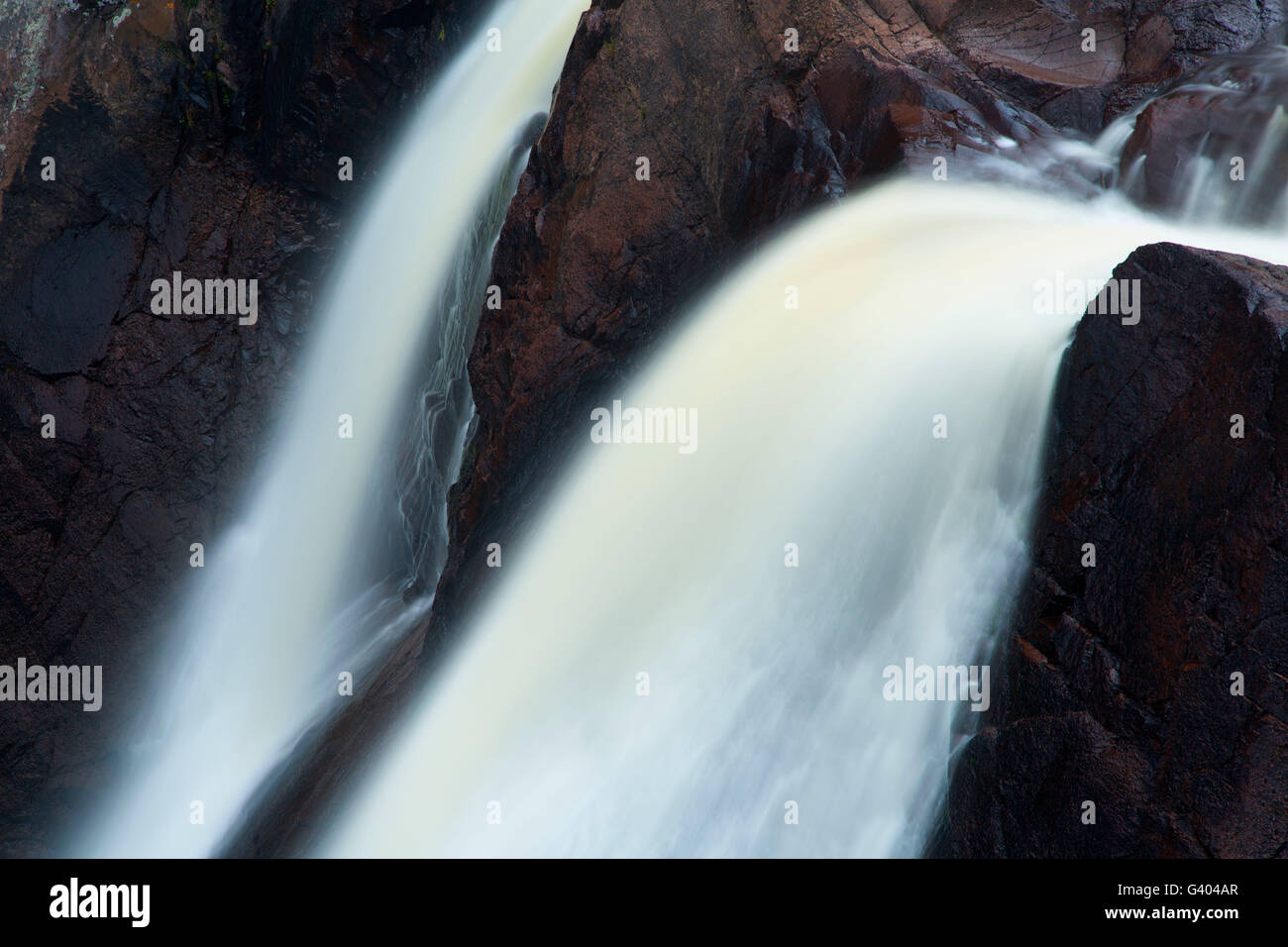 High Falls along Superior Hiking Trail, Tettegouche State Park, Minnesota Stock Photo Alamy