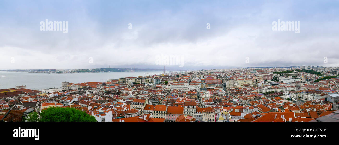 Rooftop view of Lisbon, Portugal Stock Photo Alamy