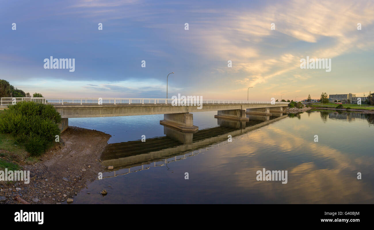 Bridges at Scamander River, Tasmania Stock Photo Alamy