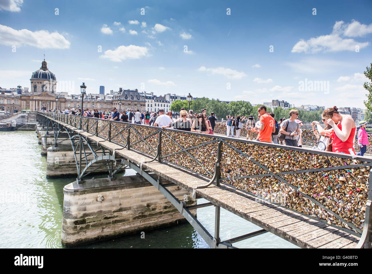 Pont des Arts, Paris, France Stock Photo