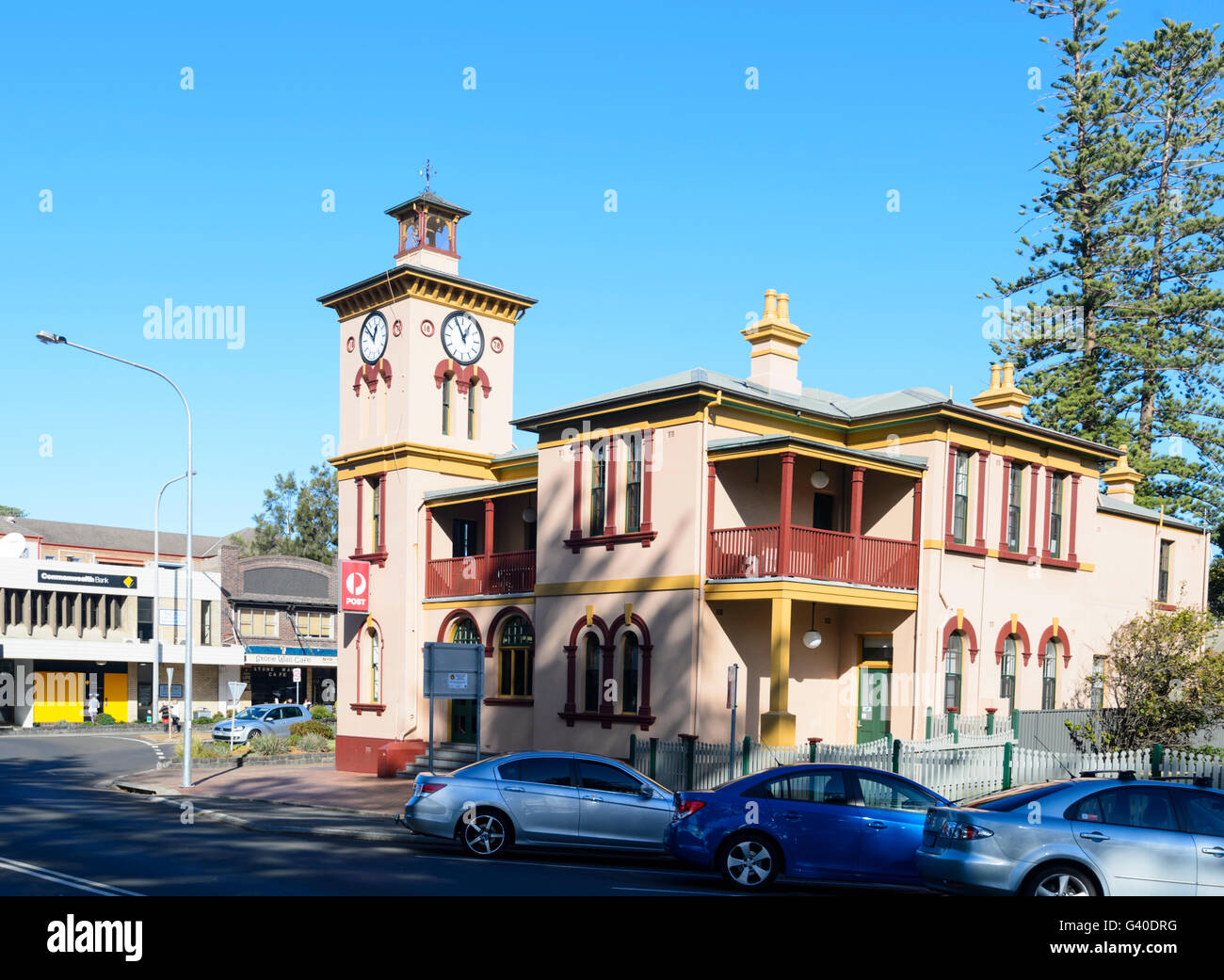 The 1878 Historic Post Office Building, Kiama, Illawarra Coast, New South Wales, NSW, Australia Stock Photo