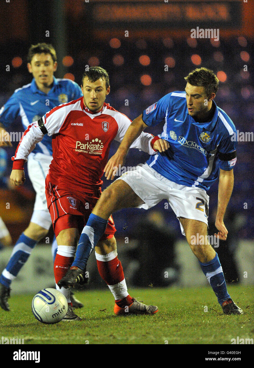 Soccer football league two stockport county rotherham united edgeley park hires stock