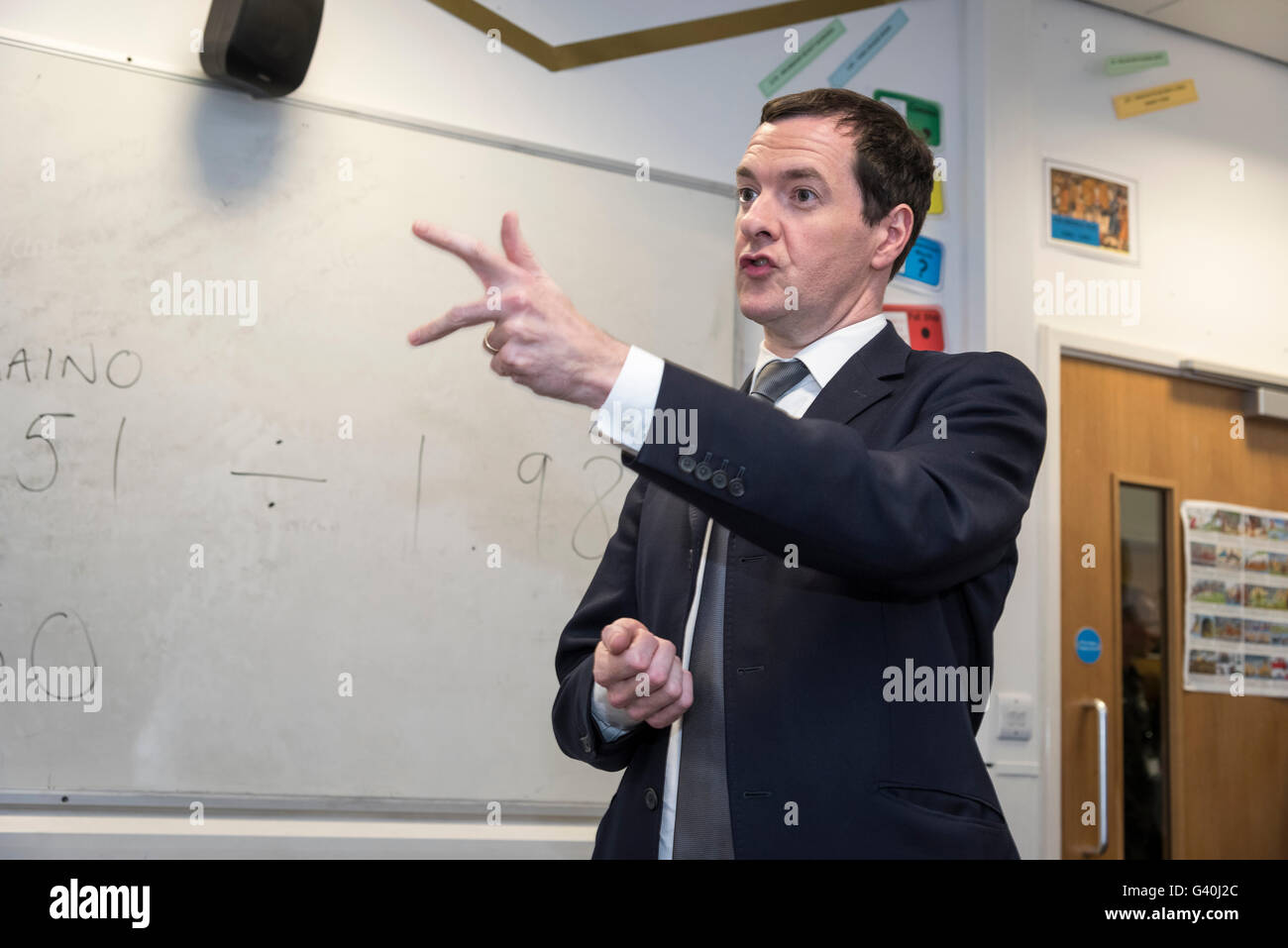 Chancellor of the Exchequer George Osborne M.P. Stock Photo