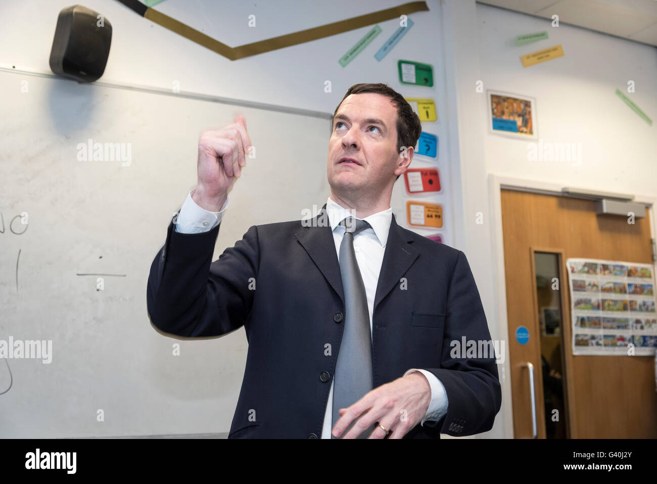 Chancellor of the Exchequer George Osborne M.P. Stock Photo