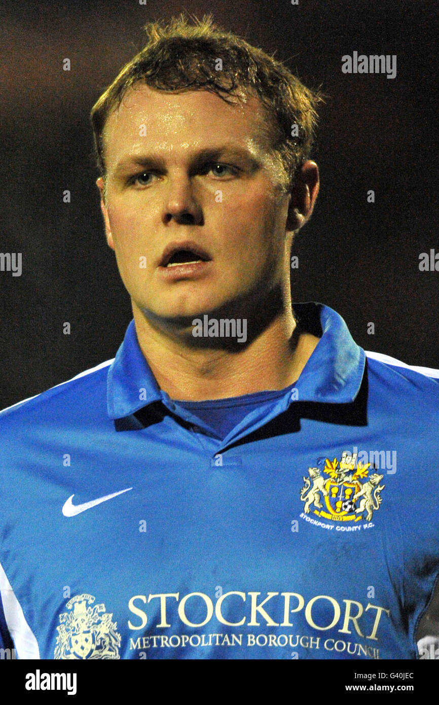 Soccer football league two stockport county rotherham united edgeley park hires stock