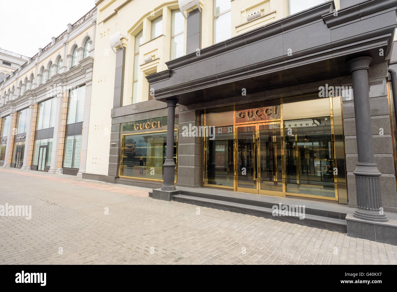 Storefront of the Gucci Shop in Yekaterinburg Russia Stock Photo - Alamy
