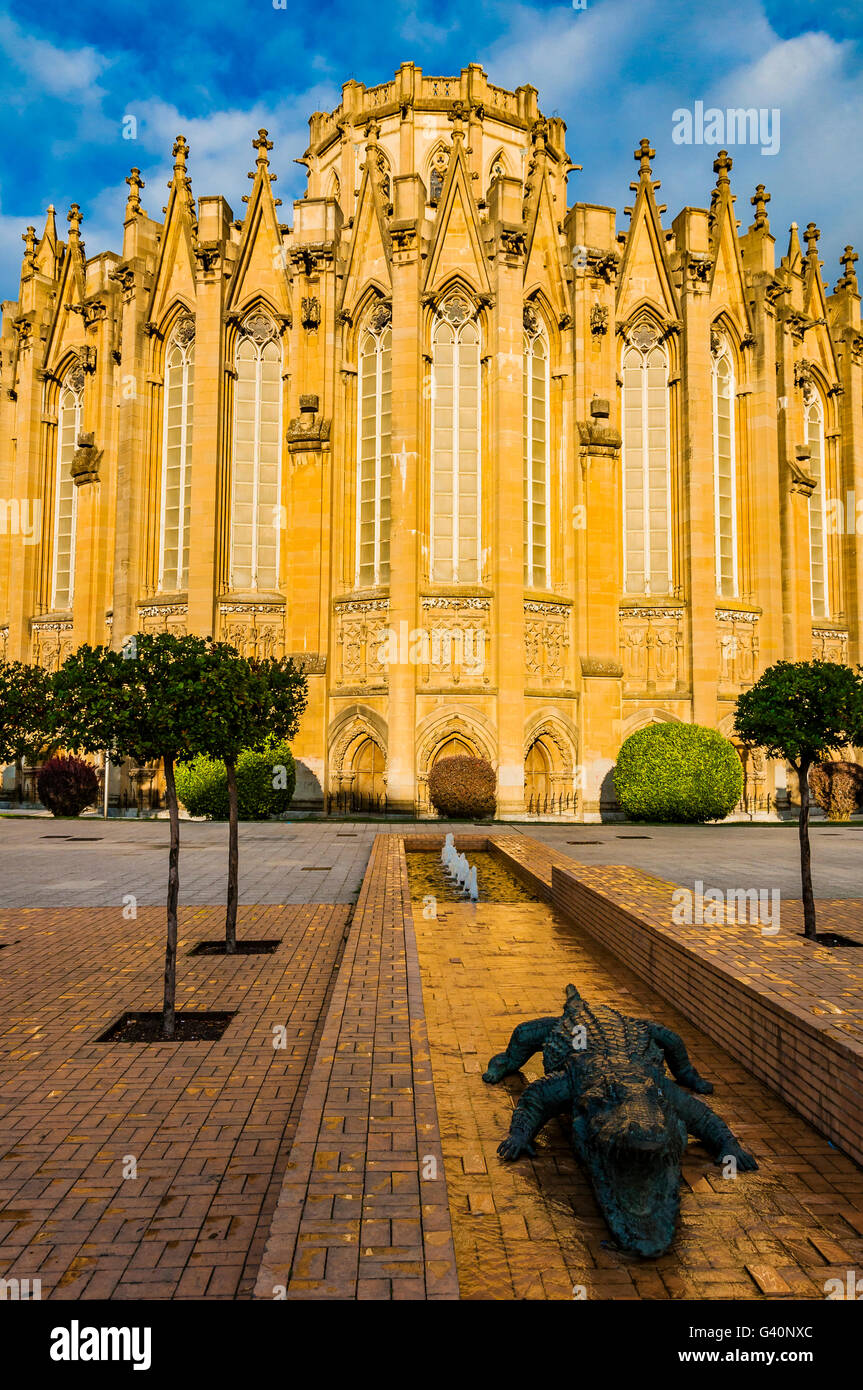 Apse. The new Cathedral, Mary Immaculate, María Inmaculada. Vitoria-Gasteiz, Álava, Basque Country, Spain, Europe Stock Photo