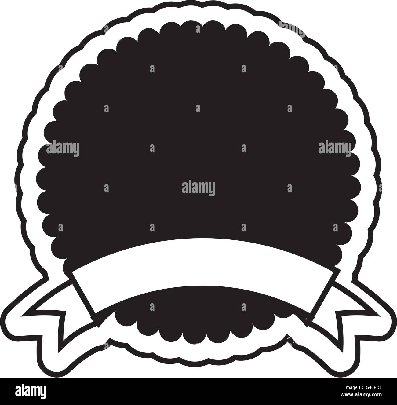 circular badge with ribbon design Stock Vector Image & Art - Alamy