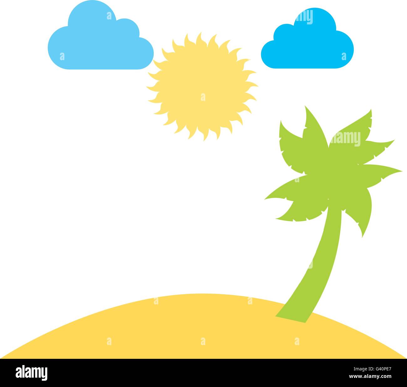 beutiful beach day landscape design Stock Vector Image & Art - Alamy
