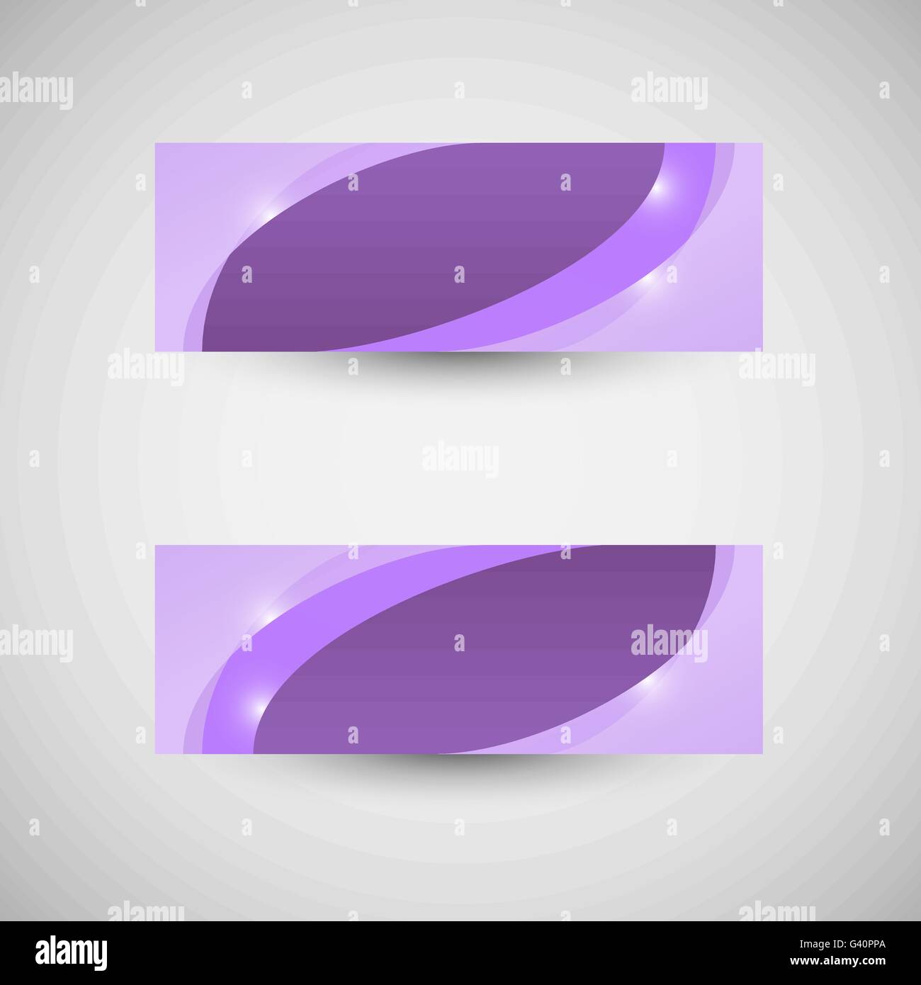 Abstract business banner violet wave background, stock vector Stock