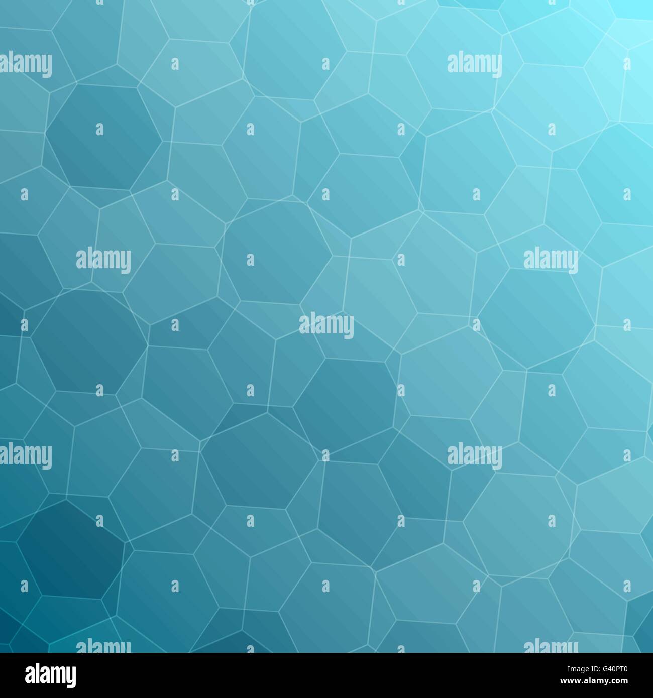 Abstract blue background with hexagons, stock vector Stock Vector Image ...