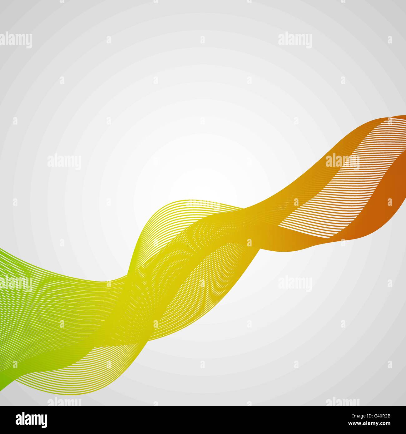 Abstract green and orange wave background, stock vector Stock Vector ...