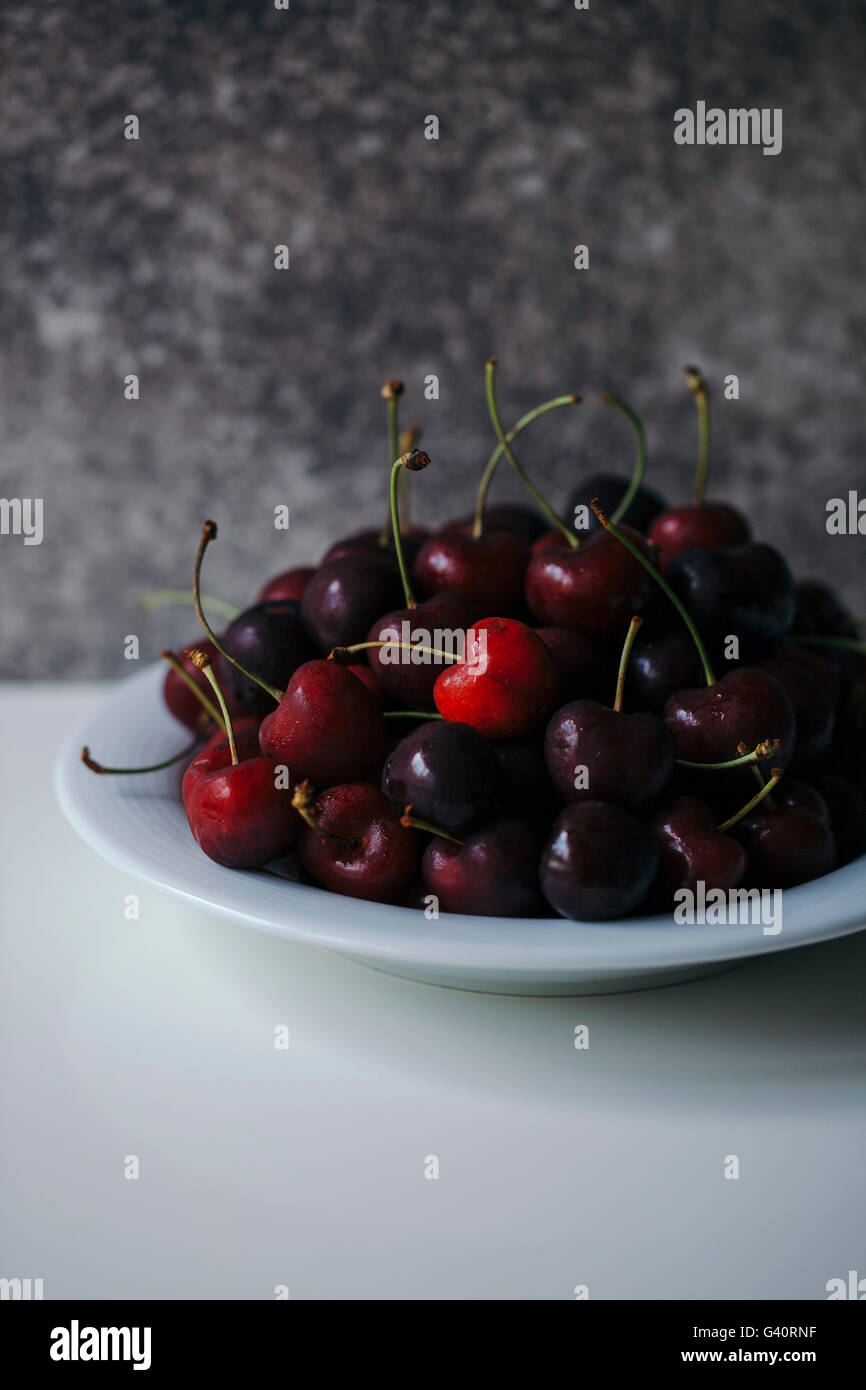 Fresh cherries Stock Photo