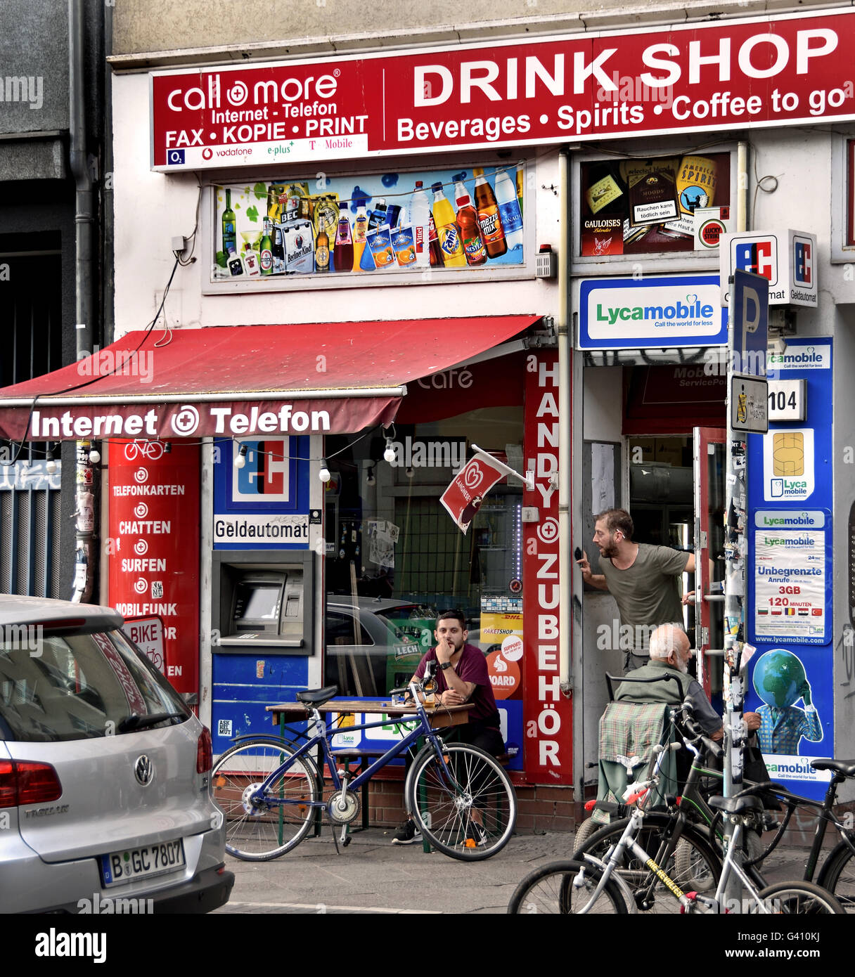Drink Shop  Kreuzberg (  surrounding district Kottbusser Tor and Schlesisches Tor ) Berlin Germany Stock Photo